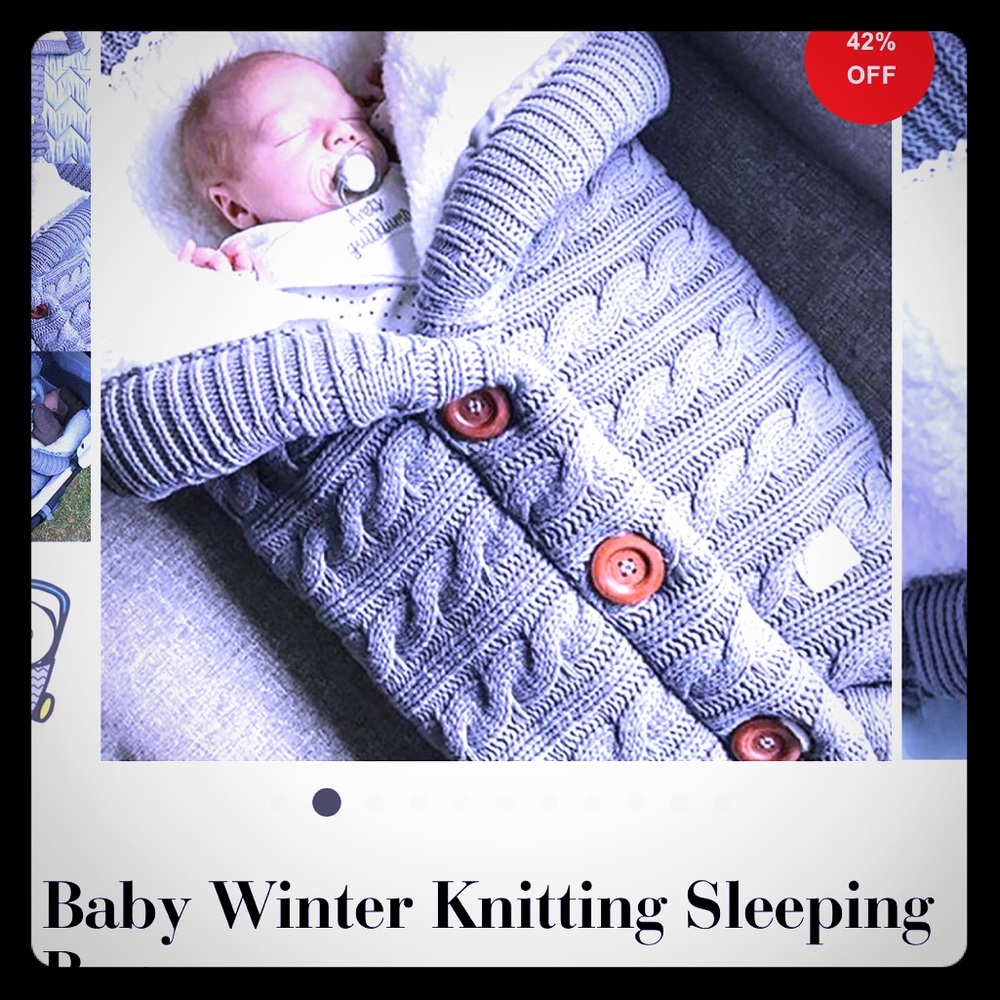 Brand New Baby Baby Winter Knitting Sleeping bag
